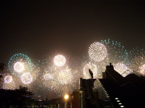 Chinese New Year in Hong Kong and the biggest fireworks display I've ever seen.