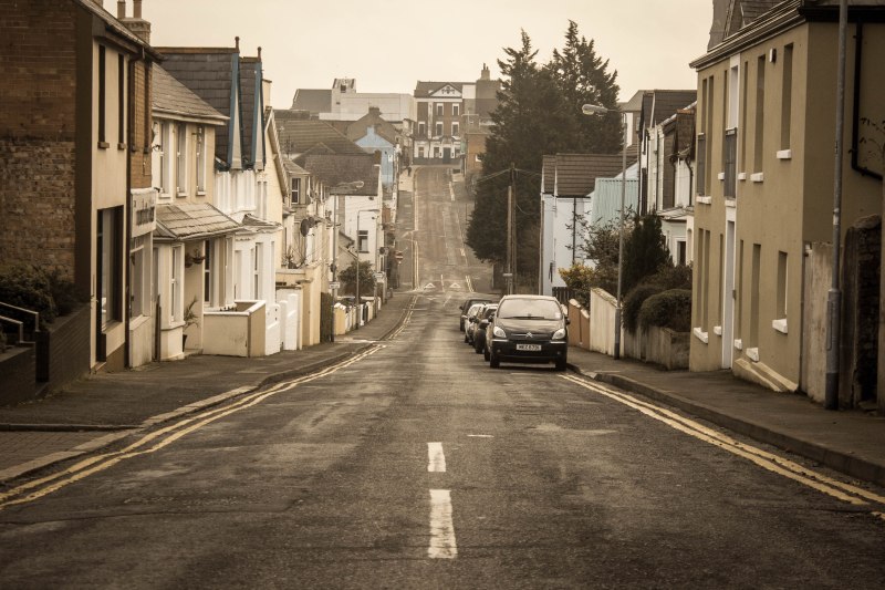 The photo in question. Central Avenue in Bangor, Northern Ireland.