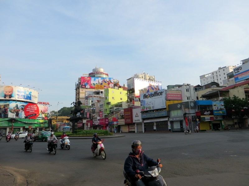Morning traffic Saigon