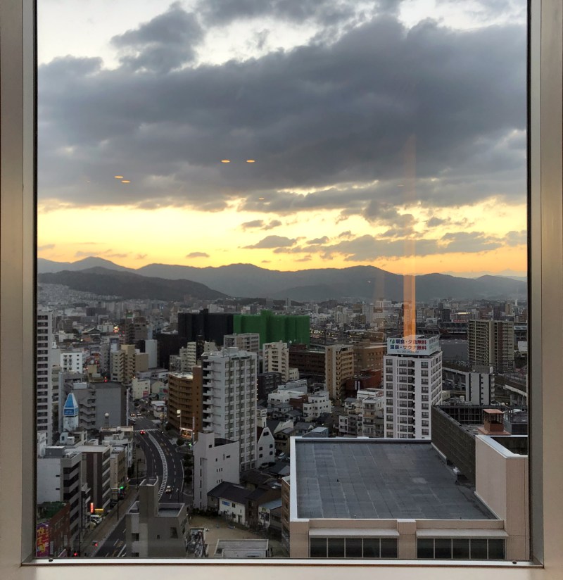 Hiroshima hotel view Shraton Grand