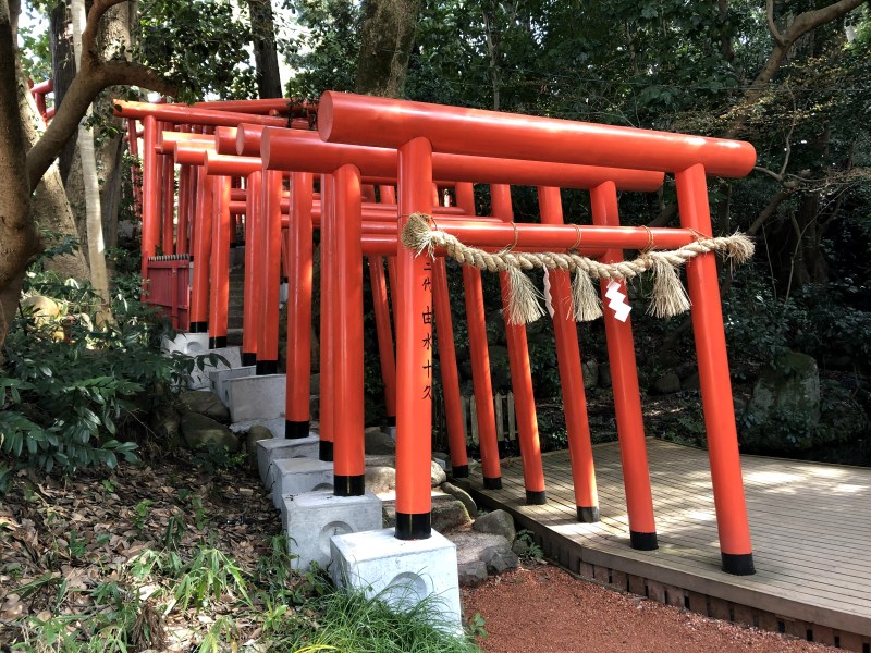 21. Kanazawa trip Ishiura shrine torii gates 2