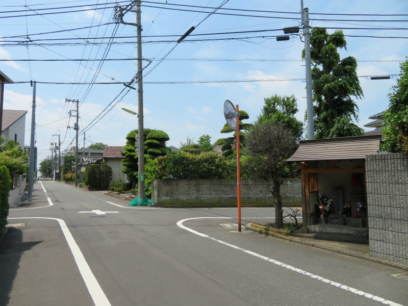 small street shrine tokyo japan neighbourhood