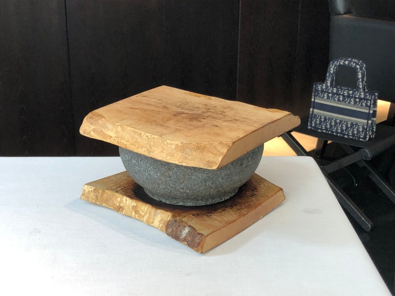 Narisawa bread of the forest at table