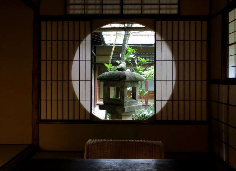 sowaka tea ceremony room door